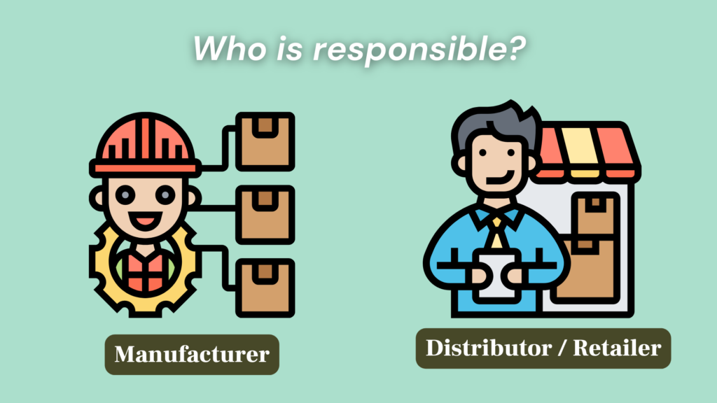 who is responsible for product defects infographic