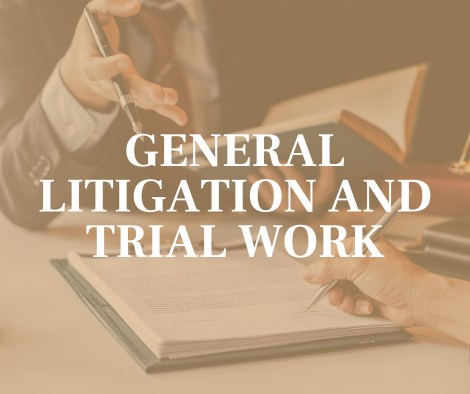 General Litigation and Trial Work